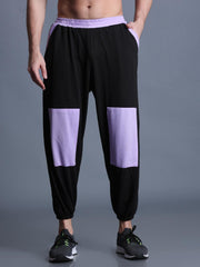Men Black Lavender Street Hoppers - Relaxed Fit Dance Lounge Pyjamas