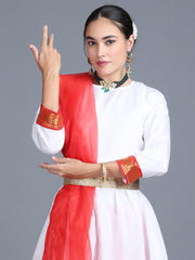 Women Kathak Dance Dress Anarkali Style Costume (One Size)