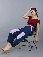 Women Blue Lavender Street Hoppers - Relaxed Fit Dance Lounge Pyjamas