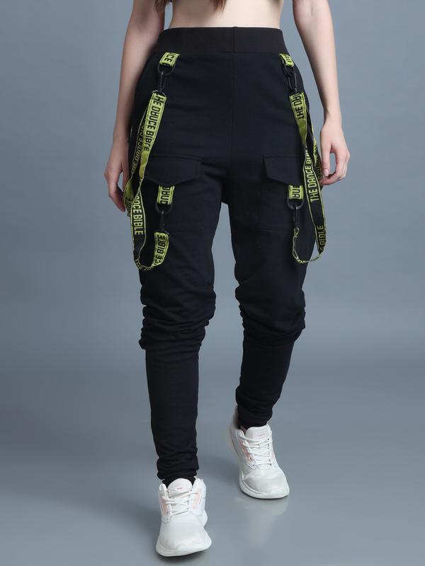 Women 6 Pockets Drip Tape Gather Jogger Trackpants – The Dance Bible