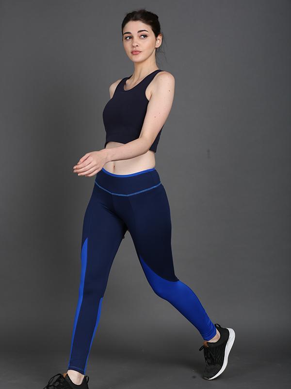 Gym Training Leggings in Blue Color