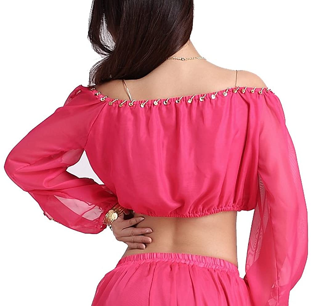 Rose Pink Belly Dance Tops