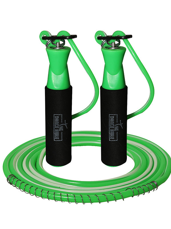 Green Adjustable Jumping Skipping Rope for Gym