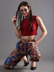 Multicolor Tribal Print Yoga Pants