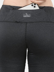 Charcoal Grey Gym Tights For Women