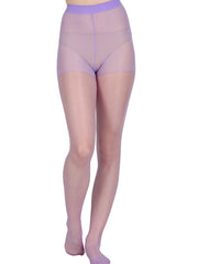 Lavender High Waist Sheer Stockings