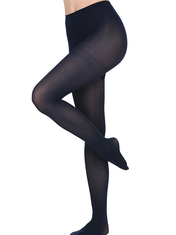 Navy Blue Opaque Stockings