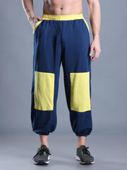 Men Blue Yellow Street Hoppers - Relaxed Fit Dance Lounge Pyjamas