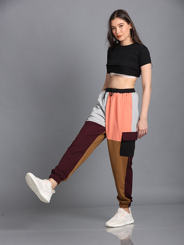 Women Swaggy Baggy Multi-Color Hip Hop Streetwear Jogger Pants - Dave