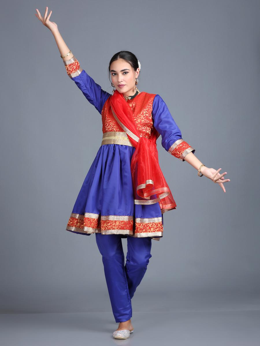 modern kathak dress design Traditional dance costumes