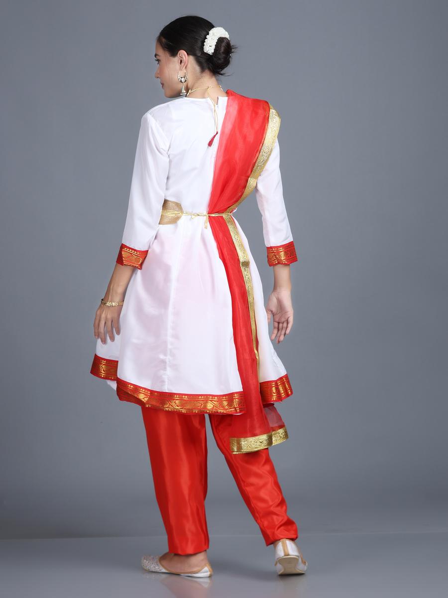classical anarkali dress Kathak dress-indian Anarkali costume/kathak Anarkali/Bharatnatyam dress/Indian dance/bollywood costume/fully customiseable/red anarkali/