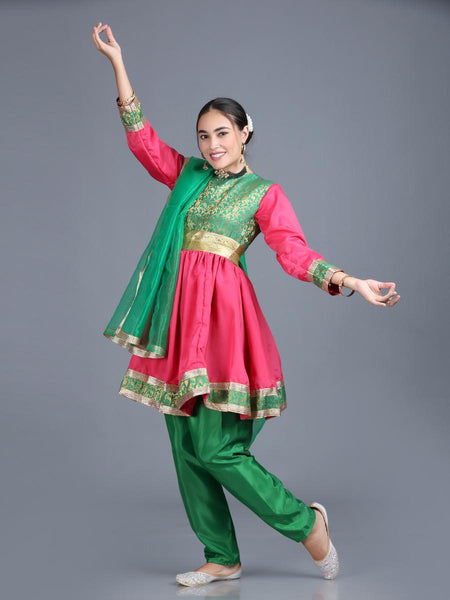 Women Kathak Dance Dress Anarkali Style Costume (One Size) – The Dance Bible