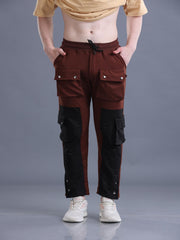 Men Double Color Button-Style Pocket Trousers - Logan