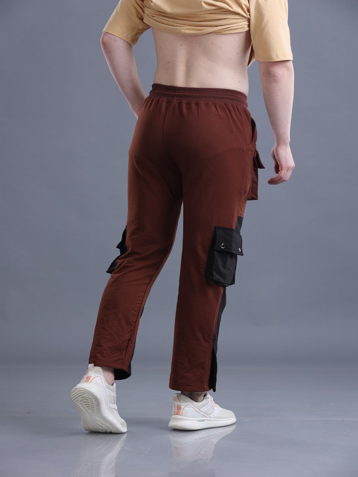 Men Double Color Button-Style Pocket Trousers - Logan