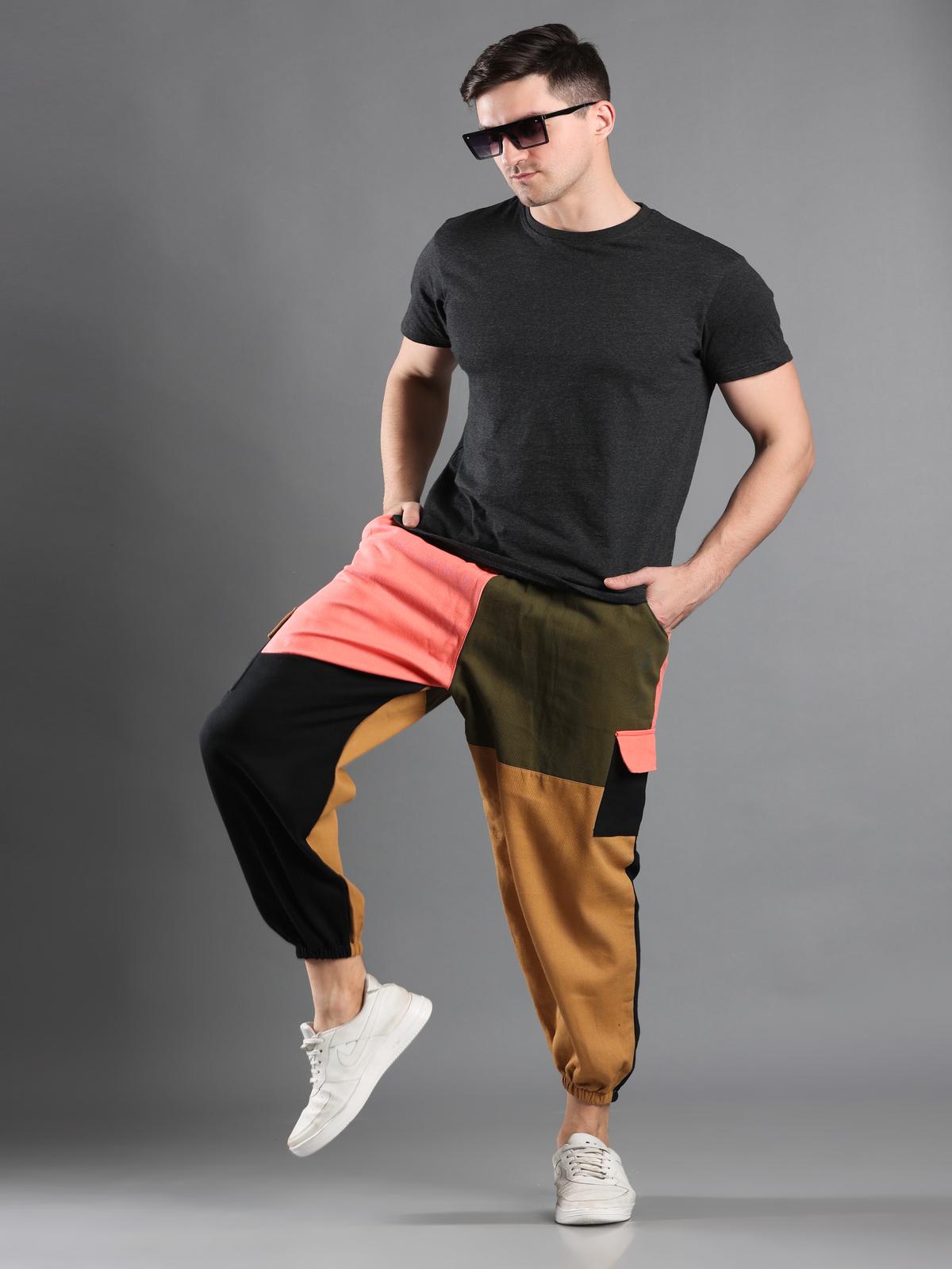 Men Swaggy Baggy Multi-Color Hip Hop Streetwear Jogger Pants - Nick