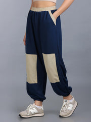 Women Blue Beige Street Hoppers - Relaxed Fit Dance Lounge Pyjamas
