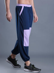 Men Blue Lavender Street Hoppers - Relaxed Fit Dance Lounge Pyjamas