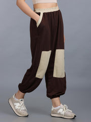 Women Brown Beige Street Hoppers - Relaxed Fit Dance Lounge Pyjamas