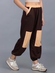 Women Brown Peach Street Hoppers - Relaxed Fit Dance Lounge Pyjamas