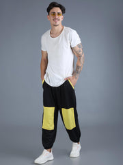 Men Black Yellow Street Hoppers - Relaxed Fit Dance Lounge Pyjamas