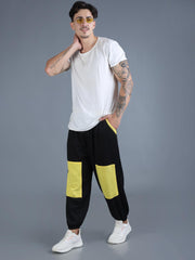 Men Black Yellow Street Hoppers - Relaxed Fit Dance Lounge Pyjamas
