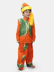 Punjabi Bhangra Dance Costume for Boys - Orange