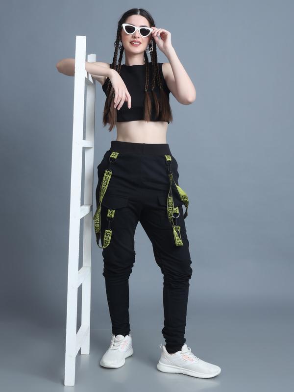 Women 6 Pockets Drip Tape Gather Jogger Trackpants – The Dance Bible