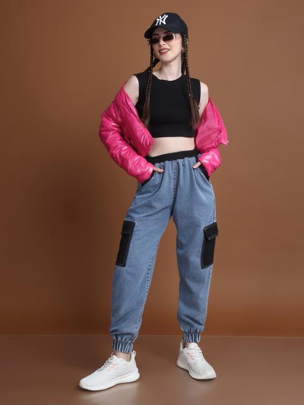 Women Baggy Fit Dance Cargo Trousers - Arnold