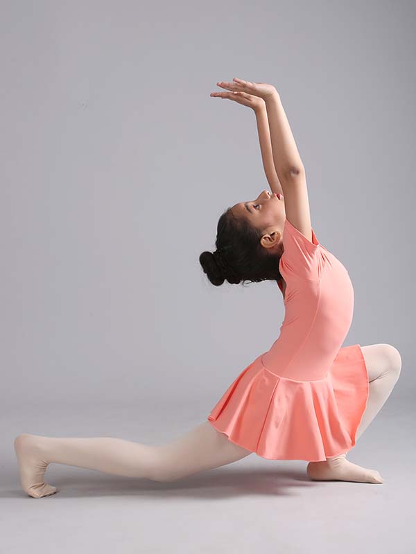 Peach Spandex Ballet Dress