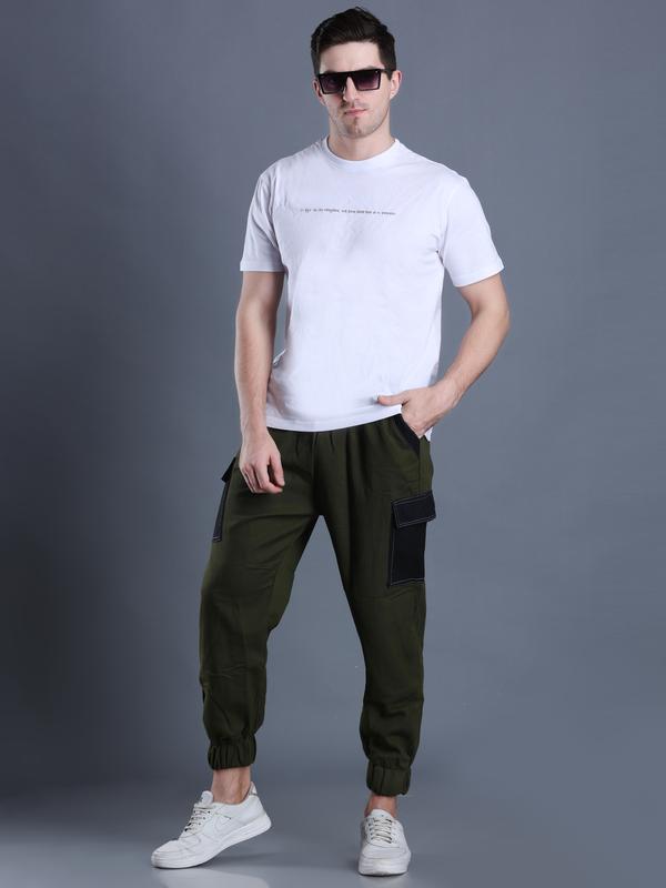 Parker Tall High Waist Wide Leg Cargo Trousers in Sage | Oh Polly