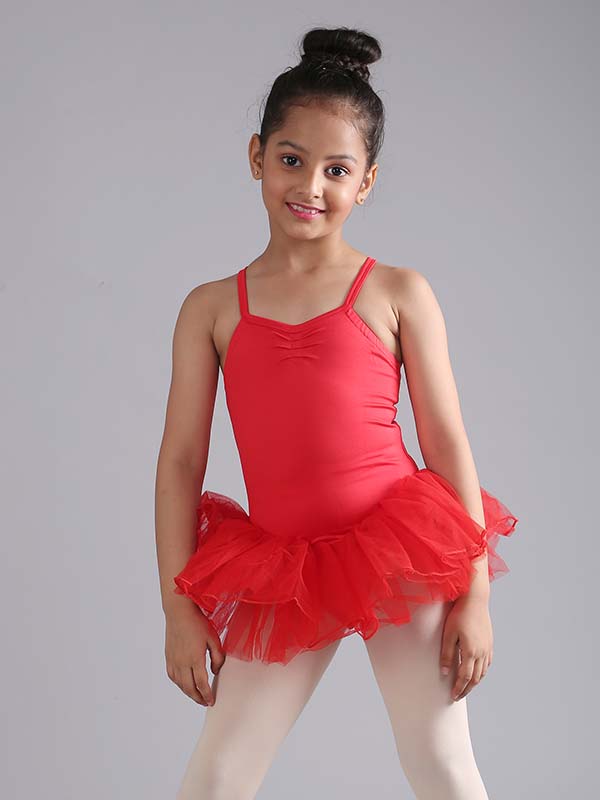 Red Ballet Dance Tutu Dress