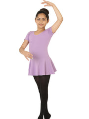 Lavender Short Sleeve Dance Dress