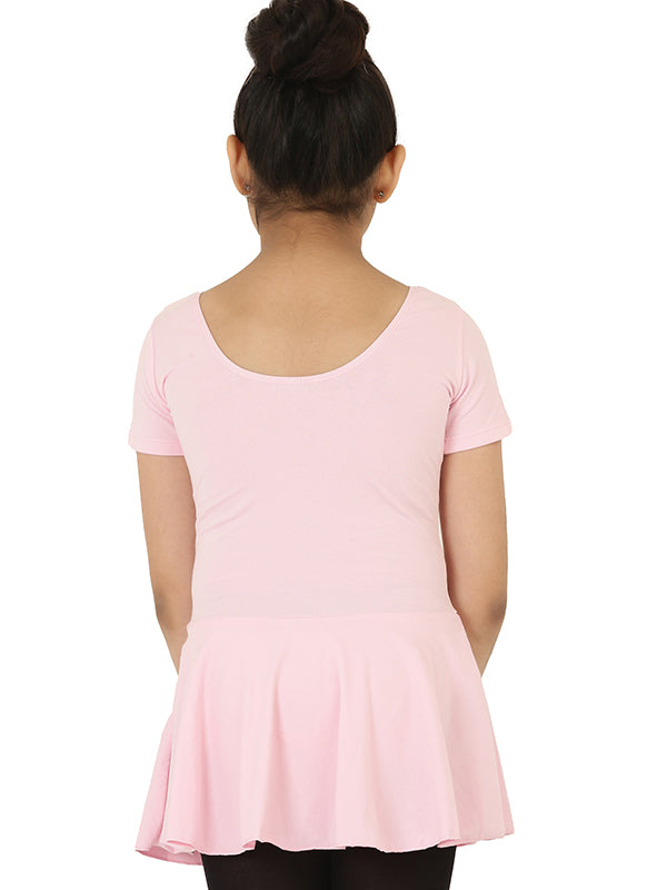 Pink Short Sleeve Skirted