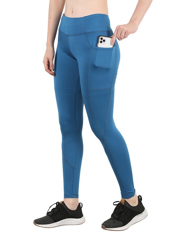 Workout Leggings in Arctic Blue Color