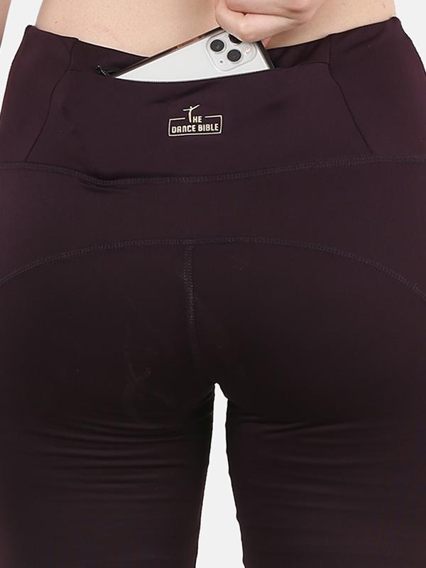 Wine Gym Tights For Women