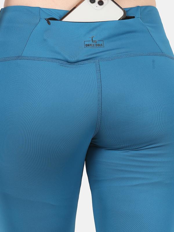Arctic Blue Gym Tights For Women