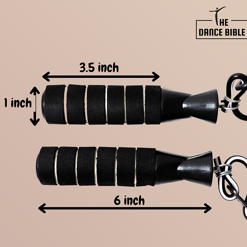 Black Skipping Rope for Core Workout (DF)