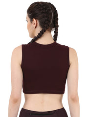 Mulberry Color Stylish Sports Top