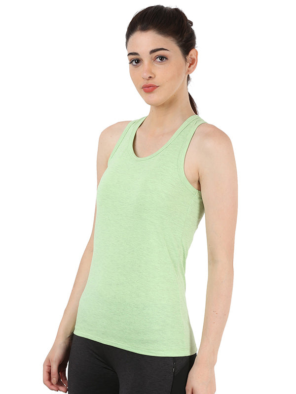 Racerback Sports Top in Lime Green Color
