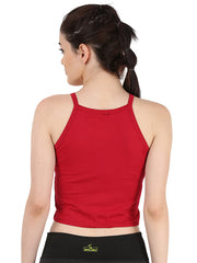 Stylish Sports Crop Top in Red Color
