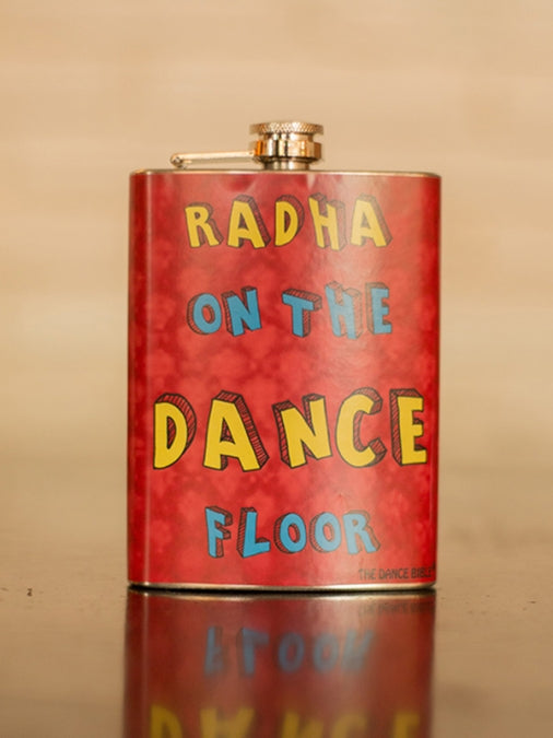 Radha on the Dance Floor Hip Flask