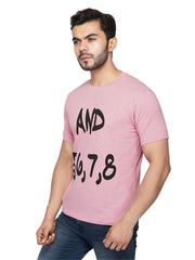 Light Pink And 5, 6, 7, 8 Print Unisex T-Shirt