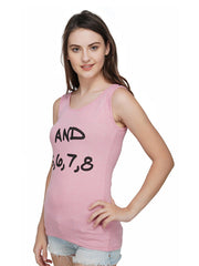 And 5678 Women Top in Light Pink Color