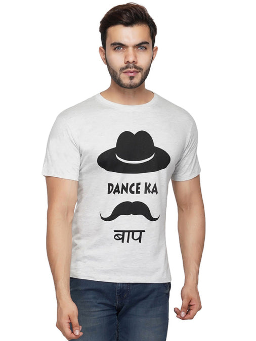 Grey Dance Ka Baap Round Neck T-Shirt