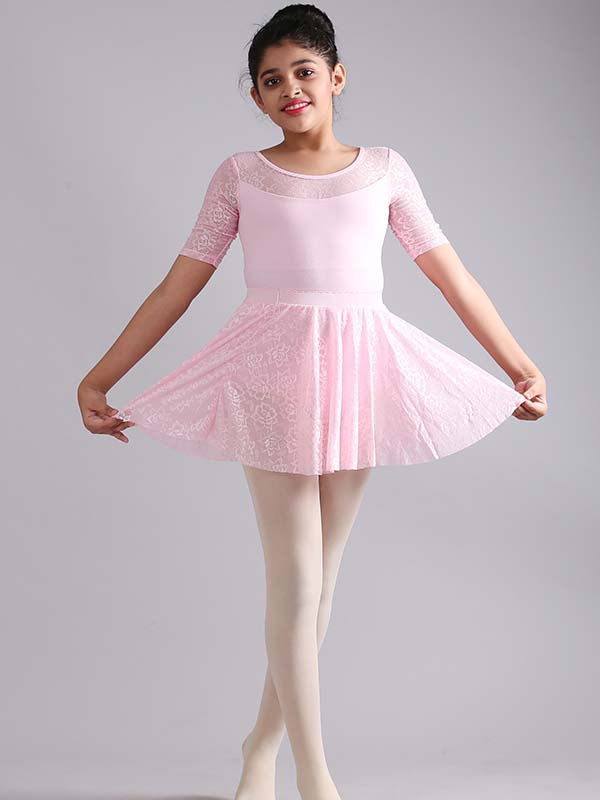 Pink Girls Stylish Dance Dress