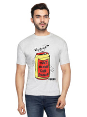 Grey Trust me you can Dance Round Neck T-Shirt