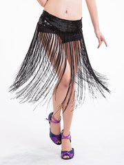 Black Sequin Belly Dance Skirt