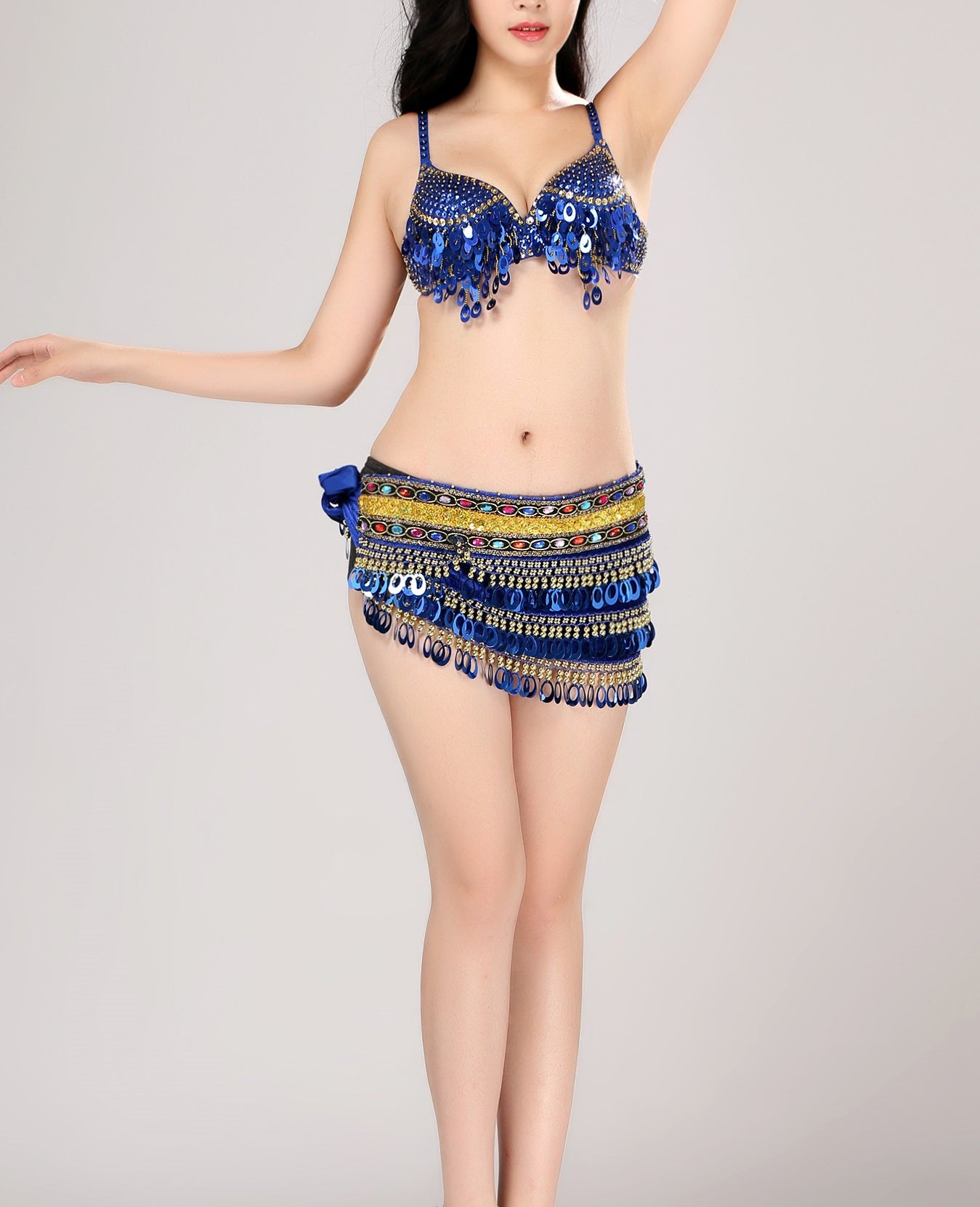 Blue Stylish Belly Dance Costume