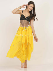 Yellow Belly Dance Chiffon Skirts