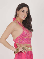 Rose Gold Coin Belly Dance Top